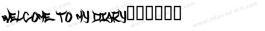 Welcome to my diary字体转换